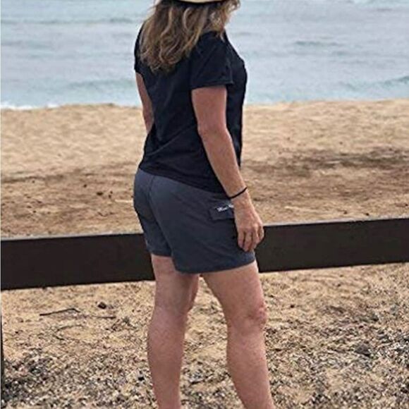 Ladies Gray Board Shorts - Picture 2 of 8